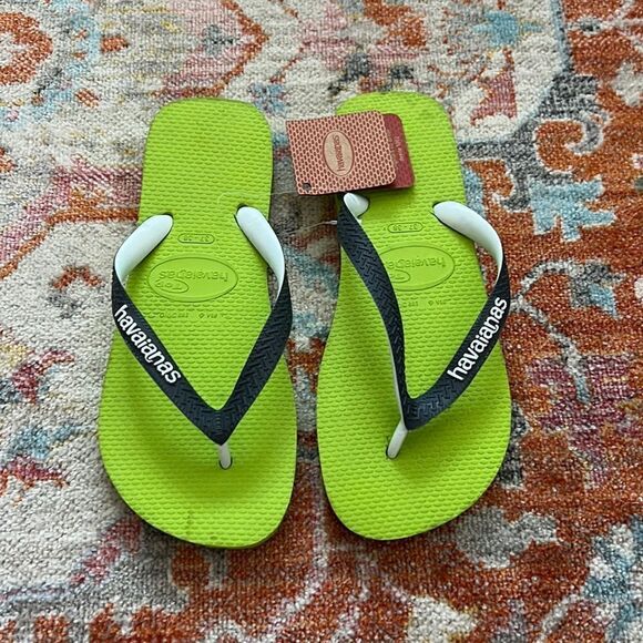 Lemon Green Havaianas Flip Flops - Picture 1 of 4